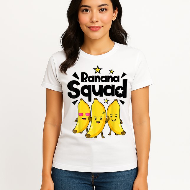 Banana Squad Dance Dancing Funny Cute Womens T-Shirt