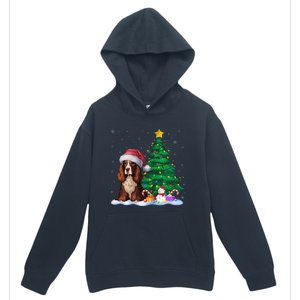 Boykin Spaniel Dog Xmas Tree Lights Reindeer Hat Christmas Urban Pullover Hoodie