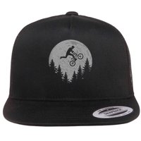 Bmx Stunt Dirt Bike Moon Freestyle Rider Gift Flatbill Hat