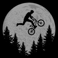 Bmx Stunt Dirt Bike Moon Freestyle Rider Gift Flatbill Hat