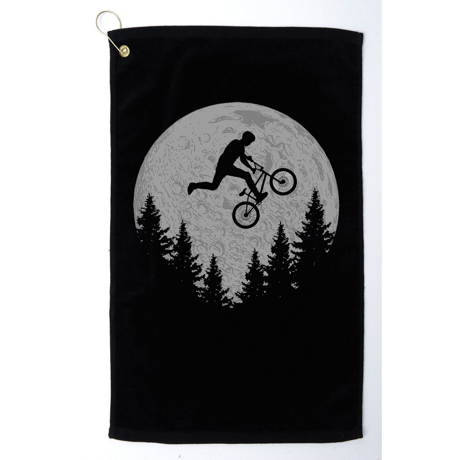 Bmx Stunt Dirt Bike Moon Freestyle Rider Gift Golf Towel