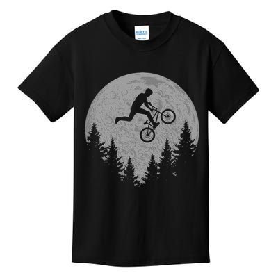 Bmx Stunt Dirt Bike Moon Freestyle Rider Gift Kids T-Shirt