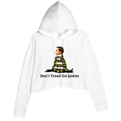 Brick Suit Dont Tread On Jaiden Crop Fleece Hoodie