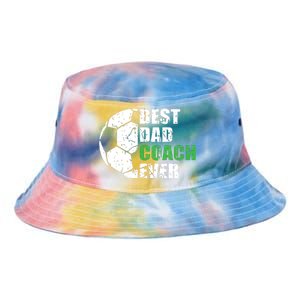 Best Soccer Dad Coach Ever Retro Father Soccer Coach Dad Tie Dye Newport Bucket Hat