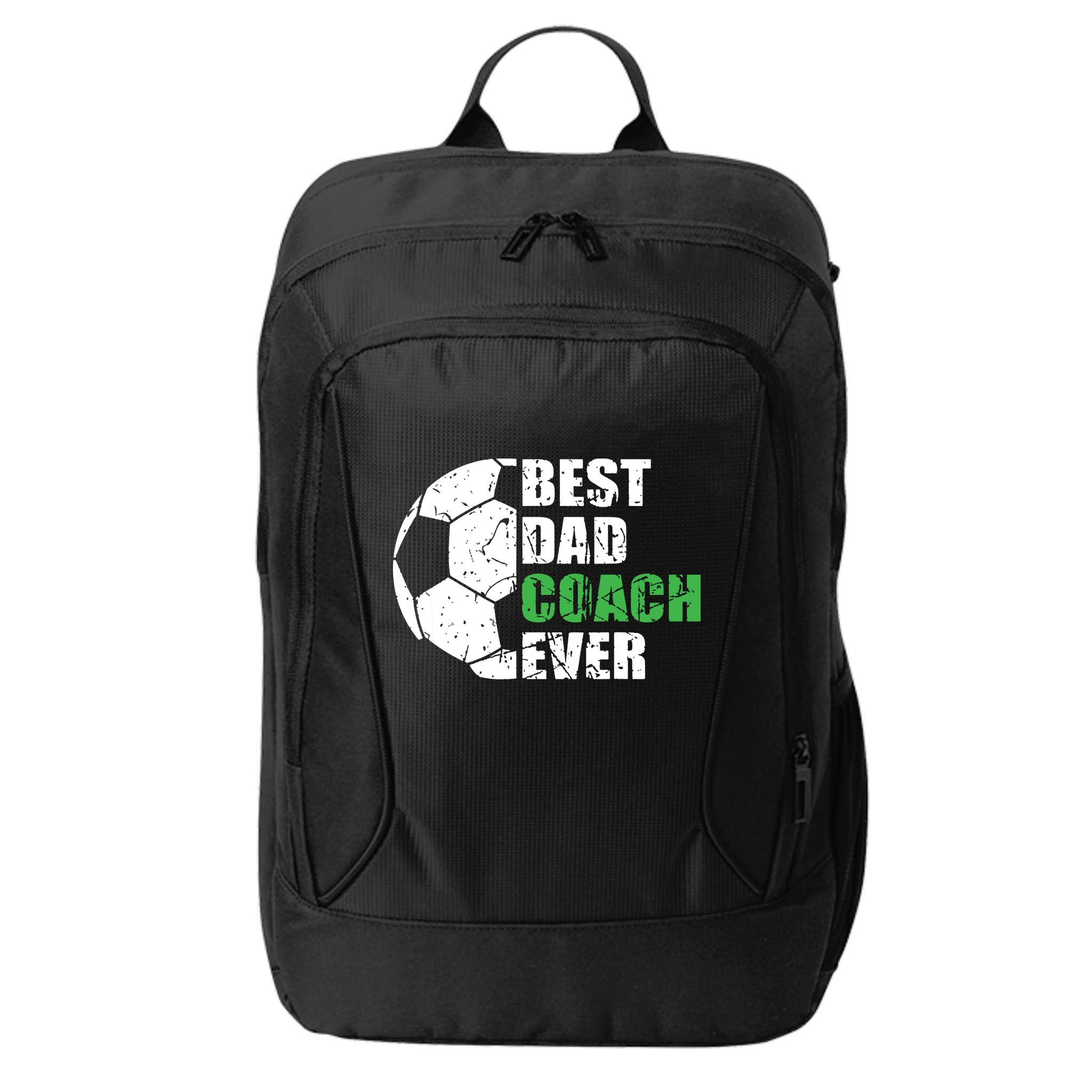 Best Soccer Dad Coach Ever Retro Father Soccer Coach Dad City Backpack