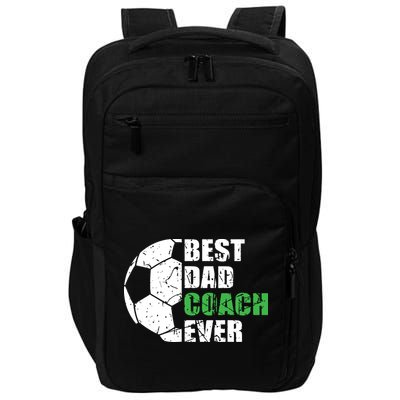 Best Soccer Dad Coach Ever Retro Father Soccer Coach Dad Impact Tech Backpack
