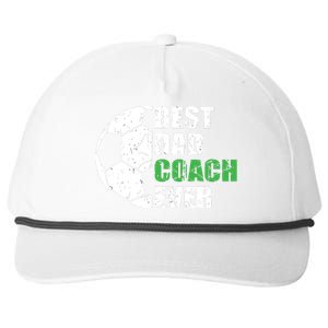 Best Soccer Dad Coach Ever Retro Father Soccer Coach Dad Snapback Five-Panel Rope Hat