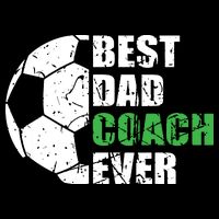Best Soccer Dad Coach Ever Retro Father Soccer Coach Dad Cropped Pullover Crew
