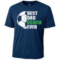 Best Soccer Dad Coach Ever Retro Father Soccer Coach Dad Cooling Performance Crew T-Shirt