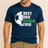 Best Soccer Dad Coach Ever Retro Father Soccer Coach Dad Cooling Performance Crew T-Shirt