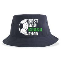 Best Soccer Dad Coach Ever Retro Father Soccer Coach Dad Sustainable Bucket Hat