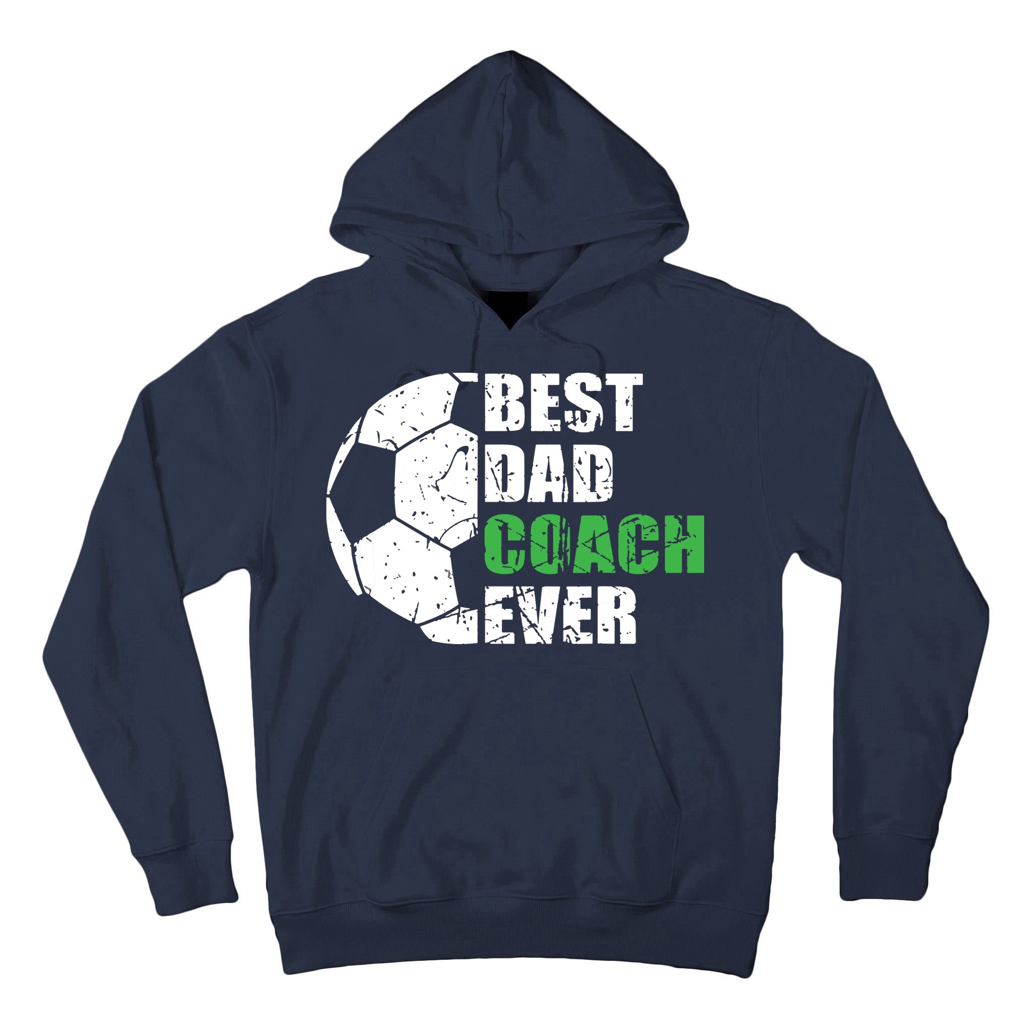 Best Soccer Dad Coach Ever Retro Father Soccer Coach Dad Tall Hoodie