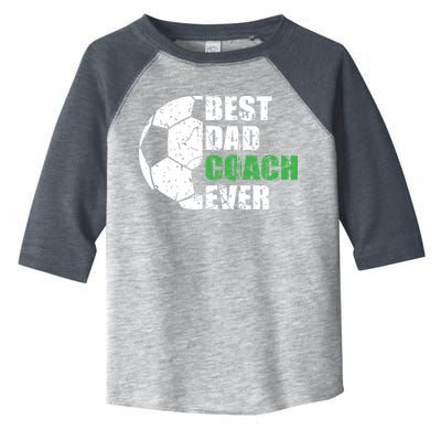 Best Soccer Dad Coach Ever Retro Father Soccer Coach Dad Toddler Fine Jersey T-Shirt