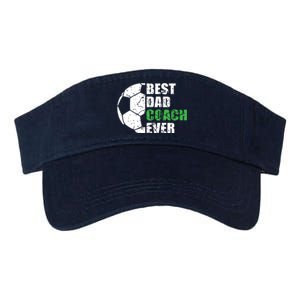 Best Soccer Dad Coach Ever Retro Father Soccer Coach Dad Valucap Bio-Washed Visor