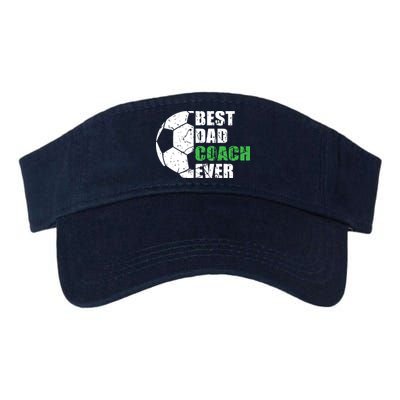 Best Soccer Dad Coach Ever Retro Father Soccer Coach Dad Visor