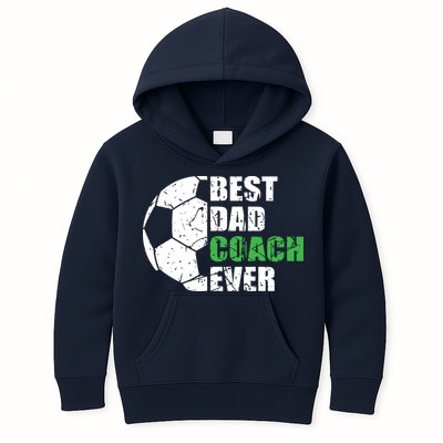 Best Soccer Dad Coach Ever Retro Father Soccer Coach Dad Kids Hoodie