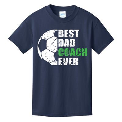 Best Soccer Dad Coach Ever Retro Father Soccer Coach Dad Kids T-Shirt