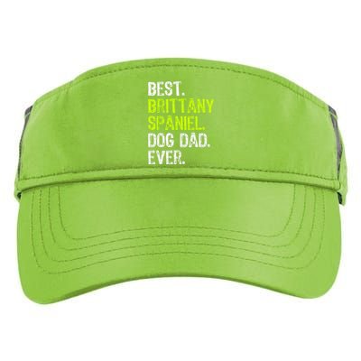 Brittany Spaniel Dog Dad Fathers Day Dog Lovers Adult Drive Performance Visor