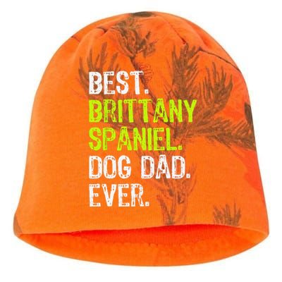 Brittany Spaniel Dog Dad Fathers Day Dog Lovers Kati - Camo Knit Beanie