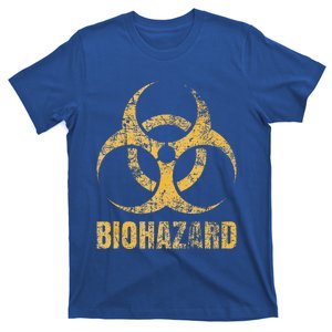 Biohazard Symbol Distressed Weathered Look Halloween Fun T-Shirt