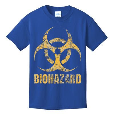 Biohazard Symbol Distressed Weathered Look Halloween Fun Kids T-Shirt