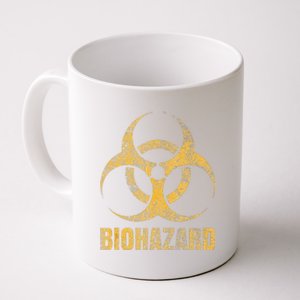 Biohazard Symbol Distressed Weathered Look Halloween Fun Coffee Mug