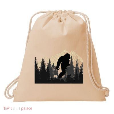 Bigfoot Sasquatch Design Women And Trip Hiking Lovers Drawstring Bag
