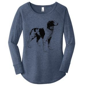 Brittany Spaniel Dog Love Dogs Mothers Fathers Day Women's Perfect Tri Tunic Long Sleeve Shirt