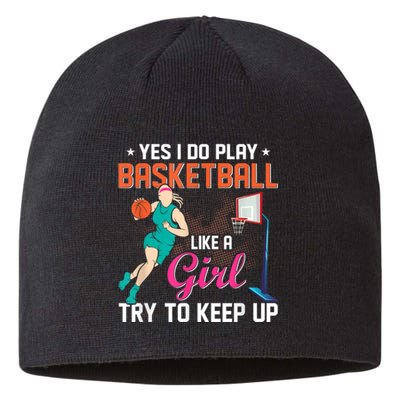 Basketball Sports Design For Women Men Sustainable Beanie