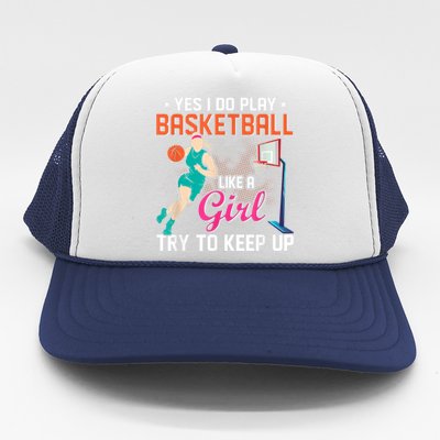 Basketball Sports Design For Women Men Trucker Hat