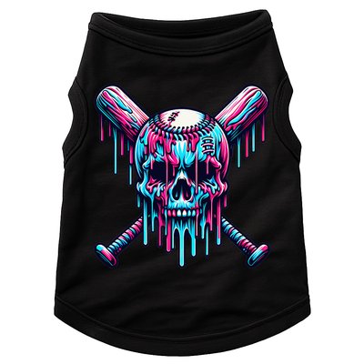 Baseball Skull Drip Baseball Drip Baseball Ice Cream Drip Doggie Tank