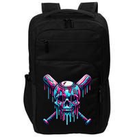 Baseball Skull Drip Baseball Drip Baseball Ice Cream Drip Impact Tech Backpack