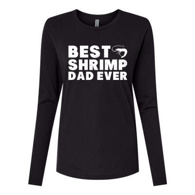 Best Shrimp Dad Ever Gift Vintage Style Gift Womens Cotton Relaxed Long Sleeve T-Shirt