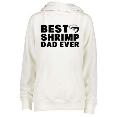 Best Shrimp Dad Ever Gift Vintage Style Gift Womens Funnel Neck Pullover Hood