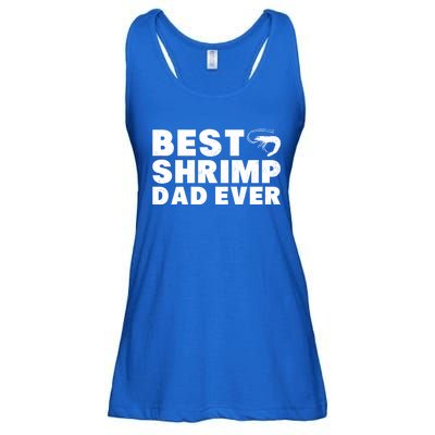 Best Shrimp Dad Ever Gift Vintage Style Gift Ladies Essential Flowy Tank