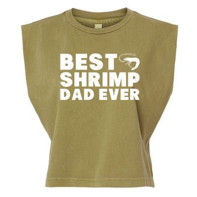 Best Shrimp Dad Ever Gift Vintage Style Gift Garment-Dyed Women's Muscle Tee