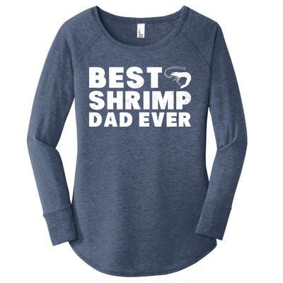 Best Shrimp Dad Ever Gift Vintage Style Gift Women's Perfect Tri Tunic Long Sleeve Shirt