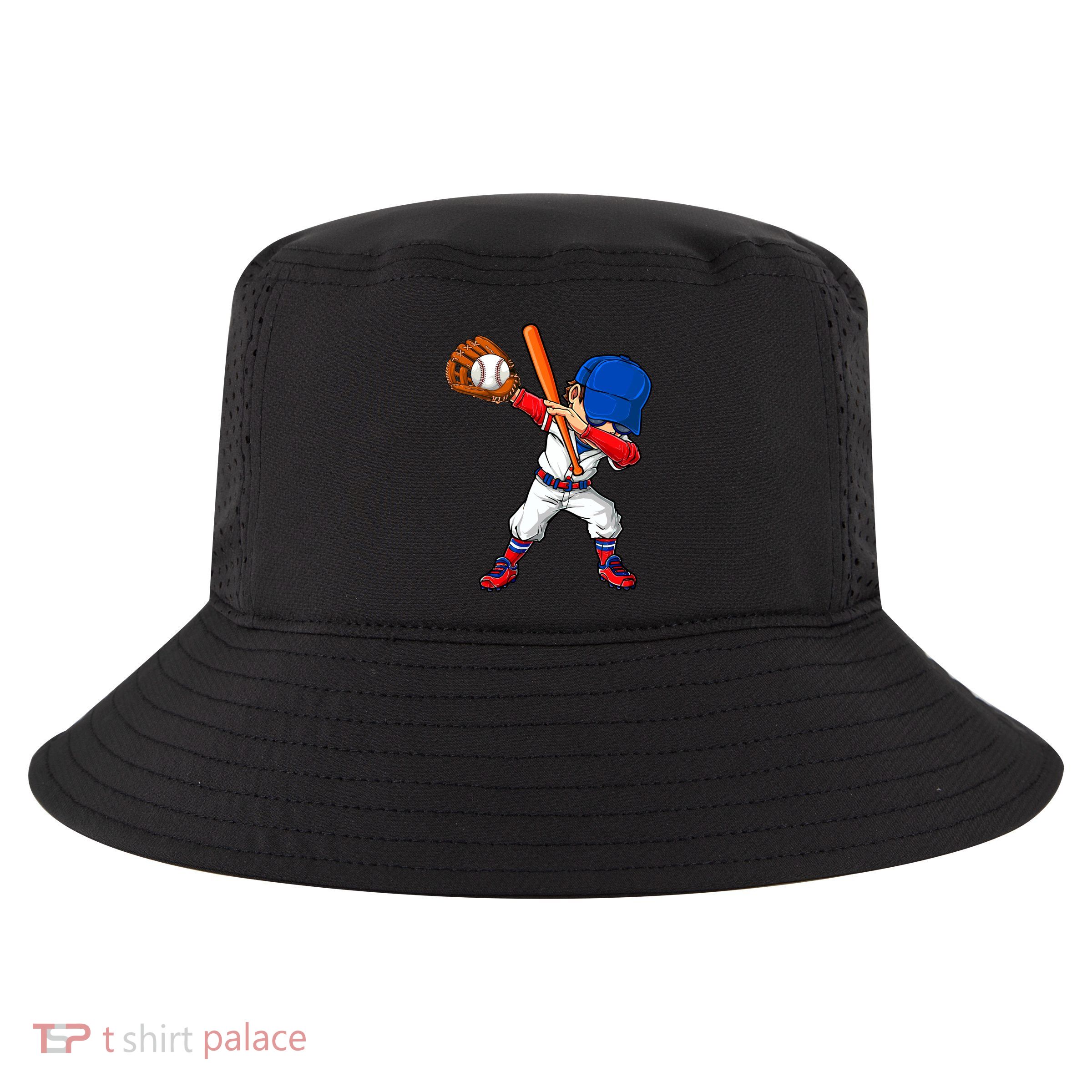 Baseballer Sports Dabbing Baseball Player Dad Gift Cool Comfort Performance Bucket Hat