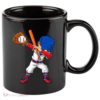 Baseballer Sports Dabbing Baseball Player Dad Gift 11oz C Handle Ceramic Mug