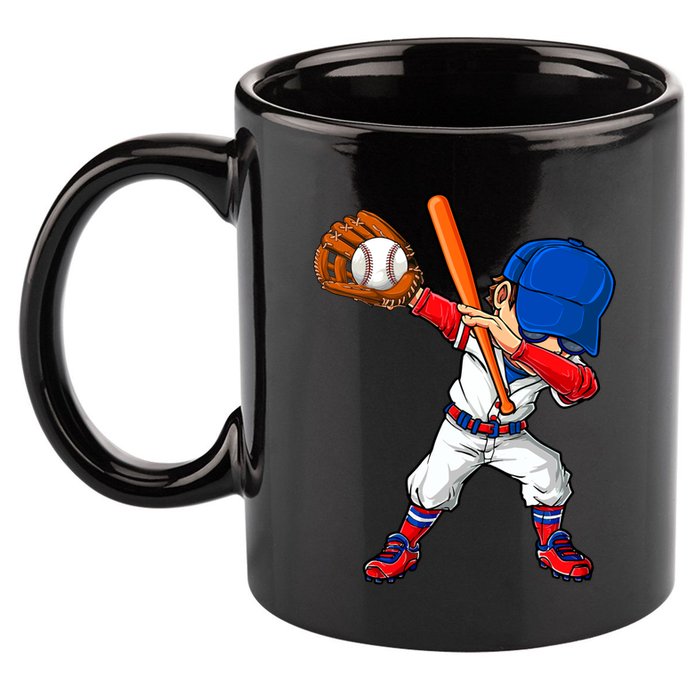 Baseballer Sports Dabbing Baseball Player Dad Gift 11oz C Handle Ceramic Mug