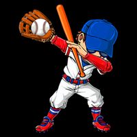 Baseballer Sports Dabbing Baseball Player Dad Gift Drawstring Bag