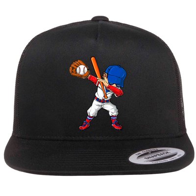 Baseballer Sports Dabbing Baseball Player Dad Gift Flatbill Hat