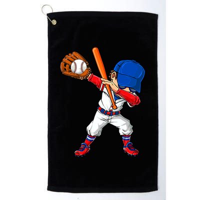 Baseballer Sports Dabbing Baseball Player Dad Gift Golf Towel