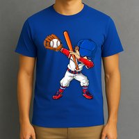 Baseballer Sports Dabbing Baseball Player Dad Gift T-Shirt