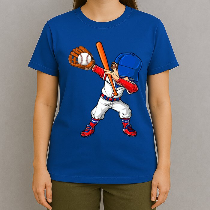 Baseballer Sports Dabbing Baseball Player Dad Gift T-Shirt