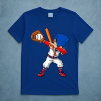 Baseballer Sports Dabbing Baseball Player Dad Gift T-Shirt