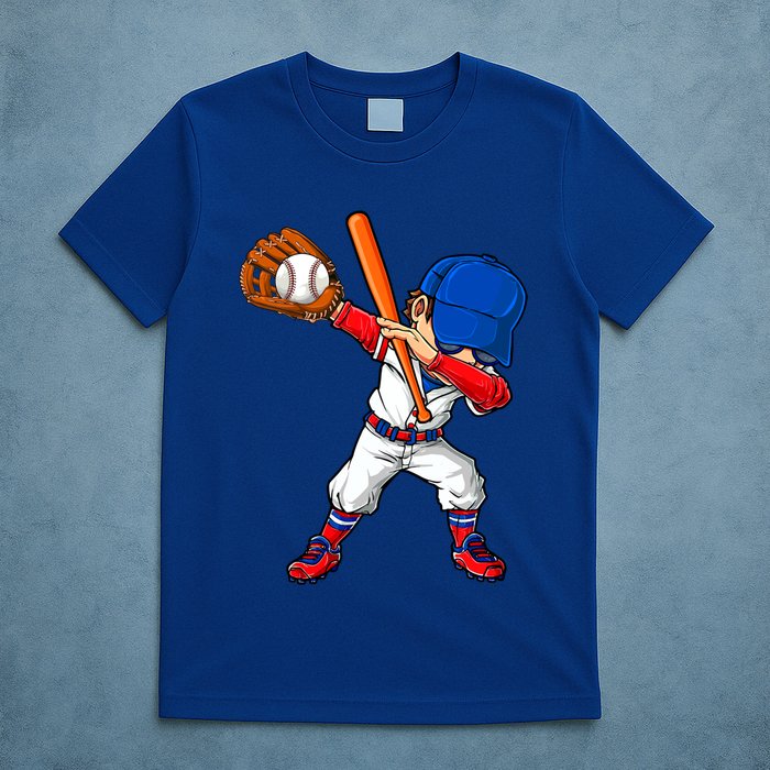 Baseballer Sports Dabbing Baseball Player Dad Gift T-Shirt