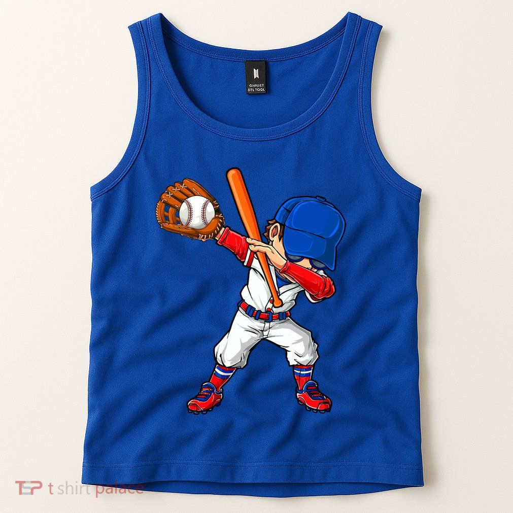 Baseballer Sports Dabbing Baseball Player Dad Gift Tank Top