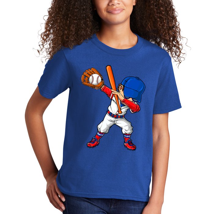 Baseballer Sports Dabbing Baseball Player Dad Gift Kids T-Shirt