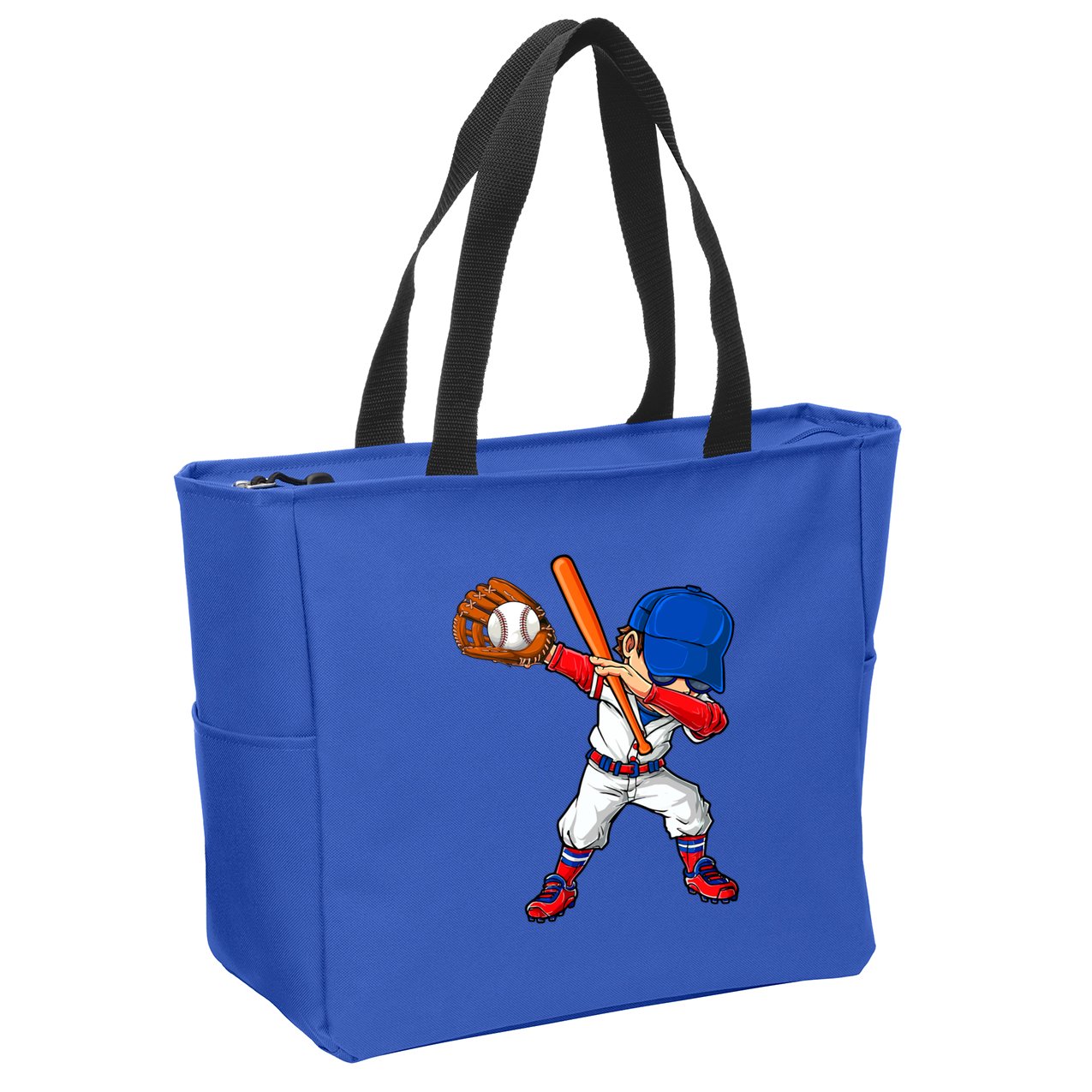 Baseballer Sports Dabbing Baseball Player Dad Gift Zip Tote Bag